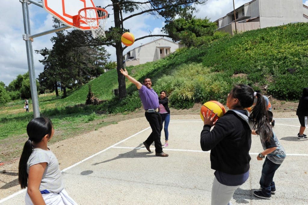 Happy residents play on a newly renovated basketball court, part of the Acosta Plaza Recreation Area in east Salinas, CA, which formally opened on Sunday, April 24th, 2016.
Acosta Plaza Recreation Area
United States, California, Monterey County, Salinas, Monterey, Jay Dunn, photographer, freelance, photography, multimedia, video, photojournalism, www.jaydunn.org, jay@jaydunn.com, Acosta Plaza, Alisal, The Packard Foundation, recreation, health, community organizing, outdoor activities, parks, basketball, outside